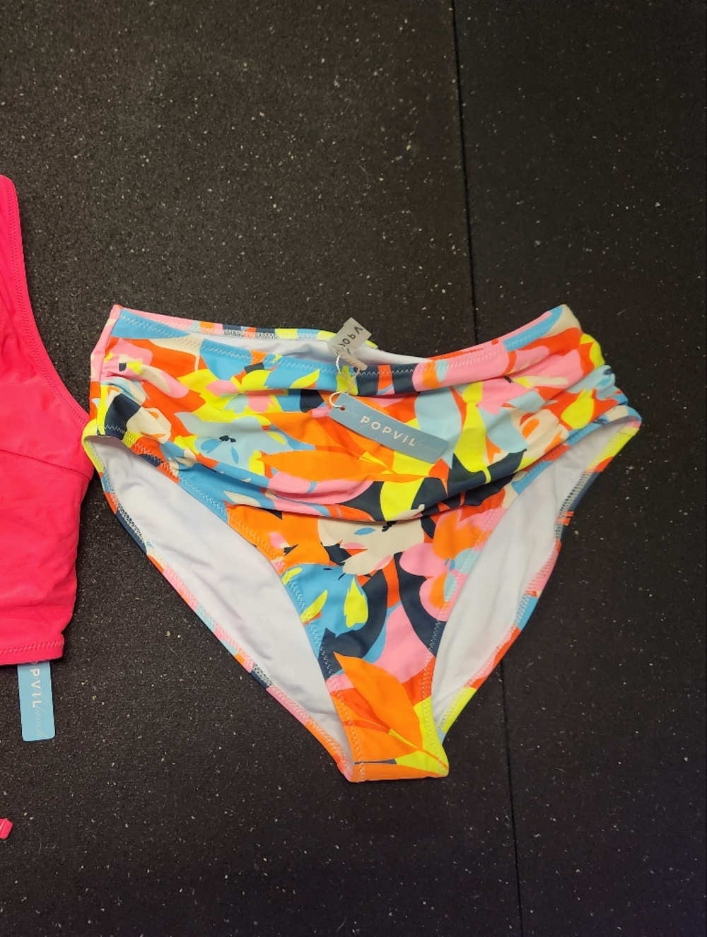 POP VIL Tropical Floral Bikini Bottoms - Multicolor SIZE XL